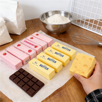 Fidget Toy Food Butter Chocolate Slow Rising Squeeze Toy Anti-Anxiety Stress Relief Fidget Toy Fake Food Scented Sensory Gift