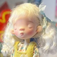 1/6 BJD Doll Head No Makeup Sleeping Doll Resin Material No Makeup Doll Gifts