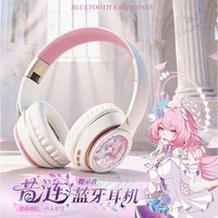 Game Honkai: Star Rail Cyrene Headphone Cosplay Portable Wireless Bluetooth Stereo Foldable Headset Adjustable Earphone Gift