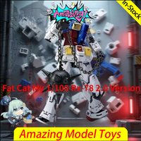 Ko Fat Cat Model Rg 2.0 AZU Action Figure 1/100 Scale RX78 Assembly Model Kit Two Airplane Accessory Package Action Toys Gifts