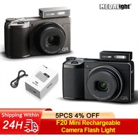Medalight F20 Mini Rechargeable Camera Flash Light Speedlite for Ricoh GR4/GR3/GR3X for Fuji/Sony/Nikon/Canon/Leica Universal