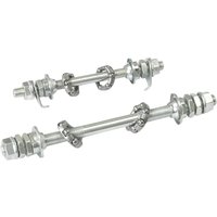 Durable Mountain Bike Front Rear Axle 12.5cm 17.5cm Steel Bearing Hub for Road Bike Thru Axle Parts Replacement