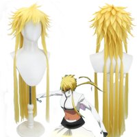 Bleach Tier Harribel Golden Cero Doble Cosplay Wig with Long Straight Hair
