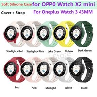 Soft Silicone Case for Oneplus watch 3 43MM Samrt Watch Bumper Protective Half Cover Protector for OPPO X2 mini Shell Accessorie