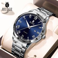 RUIGE-Montre-bracelet étanche pour homme, échelle romaine, minimaliste, célèbre, veilleuse