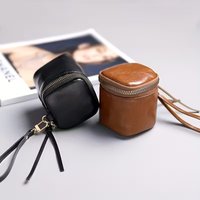 Solid color portable storage bag - good texture, small bag, hand-held storage bag, card bag