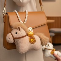 1-20PCS New Hot Selling Pony Plush Keychain Pendant Mascot Doll Desktop Pony Backpack Pendant Plush Doll Ornament Creative Gifts
