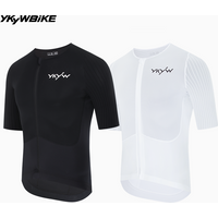AliExpress YKYWBIKE 2025 Men's Summer Cycling Jersey Lightweight Short Sleeve Bicycle Shirt Race Level Aerodynamics Sleeve YKK Bike Jersey