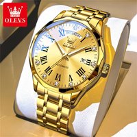 OLEVS 6780 Brand original authentic watches for man luxury Gift Box Mechanical men's watch with steel band and diamonds