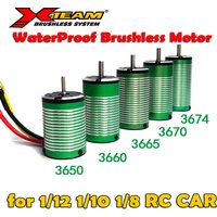Waterproof X-Team 1/8 1/10 RC Car Brushless Motor 3650 3660 3665 3670 3674 Brushless Motor for Monster Racing Off-Road Boat