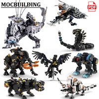 Horizons Beasts Model MOCBuilding Snake Block Slitherfanged Monster Construction Bricks Tremortusked Toys Stormbird Gifts