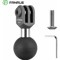 FANAUE 1 Inch Ball Head Mount Adapter Aluminium Alloy For Go Pro 10 9 8 7 6 5 Action Camera for RAM Mounts Motorcycle