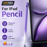 Magnetic Charging iPad Stylus Pen,Palm Rejection Tilt Sensitivity Active Pencil Fit 2018-2025 iPad Pro Air Mini Daily Noting