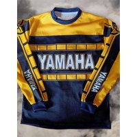 AliExpress 2026 Summer New Retro Yamaha Fashion Casual Long Sleeved Cycling Suit Men Racing Oversized Breathable Quick Drying Sports Shirt