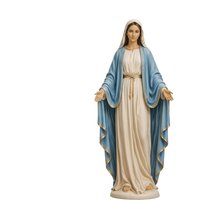 Virgin Mary Resin Statue Religion Jesus Religious Statue Souvenir for Home Study Prayer Room Church Cathedral Shrine Altar Decor