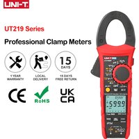 UNI-T Professional Digital Clamp Meter 1000V AC DC UT219DS UT219E True RMS Auto Power Off 3 Phase Motor Sequence Test Inrush