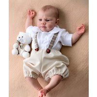 NPK 19inch Reborn Doll Making Kit Kobi Unfinished Unpainted Blank Soft Vinyl Body with Cloth Joints And Eyes for Collectors