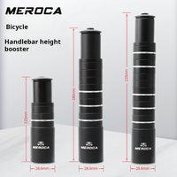 MEROCA Bicycle Fork Stem 115/180/210mm Height Extender Handlebar Rise Up Adapter MTB Power Increased Cycling Part Height Booster