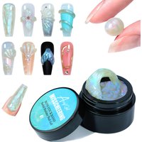 Misscheering Aurora Non-Sticky Hand Solid Builder Nail Gel - Long Lasting 3D Carving Extension Gel for Manicure Nail Art Design