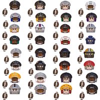WM6133 Rugby Basketball Player Building Blocks Assembled Children's Educational Toys Christmas Gifts