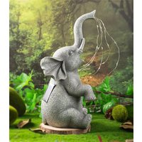 Solar Resin Elephant Decorative Lights Outdoor String Lights Garden Handicrafts Garden Lawns Elephants Animals Landscape Lights