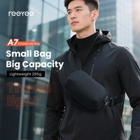 ReeYee 3L Sling Chest Bag, Waterproof Cordura Multi-Compartment Crossbody Bag, Versatile Everyday Commute Organizer Pack