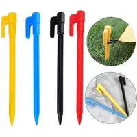 5/10pcs 14.5cm Tent pegs Plastic Tent Stake 5 Colors Tent Pegs Outdoor Nails Camping Tent Accessories
