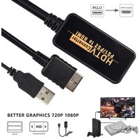 1080P PS1 to HDMI Converter Adapter For PS2 PS1 PlayStation 1/2 Game Consoles With USB power cord 720P 1080P HD Cable