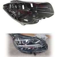 For Mercedes Benz CLS W218 11-15 Car Assembly 3 Three modules Headlight Housing Rear Shell Base Plastic House Lamp Rear Cover
