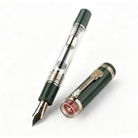 Jinhao 1935 Tiandao Fountain Pen #8 Large Nib Transparent Acrylic Pen with Large Ink Converter Smooth Writing for Office School