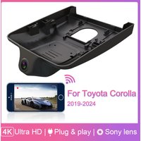 Plug and play Dash Cam For Toyota Corolla Hybrid 2019 2020 2021 2022 2023 2024 Hatch & Hatchback & Sedan Car DVR 4K UHD DashCam