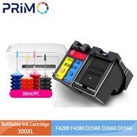 300XL 300 XL Refillable Ink Cartridge for HP300 for Deskjet F4280 F4580 D2560 D2660 D5560 Envy 100 110 120 C4680 C4683 C4685