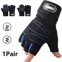 Half Finger Gloves Shock Absorbing Sports Gloves for Men Women Fitness Heavyweight Training Bicycle Riding Sports Equipment