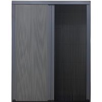 Trackless Retractable Sliding Screen Door Pleated Mesh Aluminum Mosquito Net Easy to Use Retractable Blinds Curtains and
