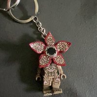 Horror Movie Stranger Acrylic Keychain Dustin Mike Lucas Demogorgon Blocks Figure Backpack Pendant Keyrings Decorations Gift