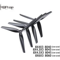 2Pair HQprop 8X4X3 8040/8X4.3X3 8043/8X4.5X3 8045 / 8X6X3 8060 Glass Fiber Reinforced Nylon Propeller CW CCW for FPV 8inch Drone