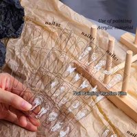 Reusable Acrylic Nail Art Painting Practice Paper Nail Art Practice Training Mat Manicure Flower Line Drawing Exercise Tool