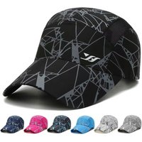 Quick Drying Print Hats Breathable Mesh Baseball Cap New Summer Sun Hat Outdoor Sports Adjustable Outdoor Casual Fishing