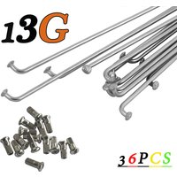 AliExpress DELT 36Pcs 13G(2.25mm)122-240MM 304 Stainless Steel Bicycle Spokes & Nut Electric E-Bike Cycle