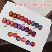 SHAKA 10ML Value Pack Cat Eye Adhesive Nail Gel Polish Set Semi Permanent Nail Art Soaking UV LED Nail Salon DIY Nail Salon Gel