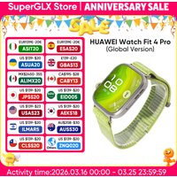 Global Version HUAWEI WATCH FIT 4 Pro Smartwatch 1.82 inch AMOLED Display Sapphire Glass ECG Sensor iOS & Android Compatible NFC
