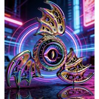 Dragon Wings Eye Tri Fidget Spinner Metal Hand Spinner Low Noise High Speed Focus Toy with Steel Self-Lubricating Bearing
