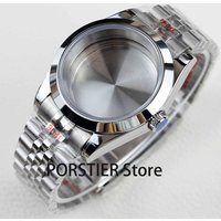 36MM/39MM NH35 Watch Case Jubilee Bracelet Strap Sapphire Fit NH35 NH36 Movement 28.5 Dial Datejust Round Edge 100m Waterproof