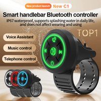 Bluetooth 5.3 Car Steering Wheel Wireless Remote Control Button Universal for Motorcycle/Bike Handlebar Media Controller
