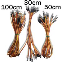 10/20Pcs/lot 10 /15 / 20 / 30 / 50 / 100Cm Extension Lead Wire Cable Anti-loose 60 Core Servo For RC Futaba JR Male to Female