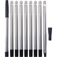 Paint Roller Extension Pole Stainless Steel 13.1FT 10 Segmented Detachable Pole with Tapered Adapter for Painting and Cleaning T