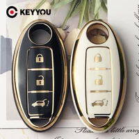 KEYYOU For Nissan Leaf Micra Qashqai J11 J10 X Trail T32 Versa Note Patrol Key Fob Cover Accessories TPU Car Key Case Cover