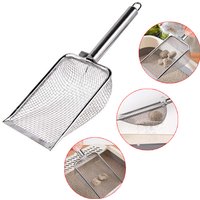 Stainless Steel Mesh Cat Litter Scoop Durable Litter Cleaner Corner Shovel Litter Shovel Pet Cleaning Tool Cat Supplies