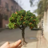 1pc Dollhouse Realistic DIY Fruit Trees Miniature Landscape Decoration Sand Table Building Model Tree Decor