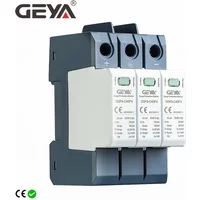 GEYA GSP9 3P Solar PV Low Voltage DC SPD Din Rail DC 600V 1000V 1500V 40KA Surge Arrester Lightning Protector